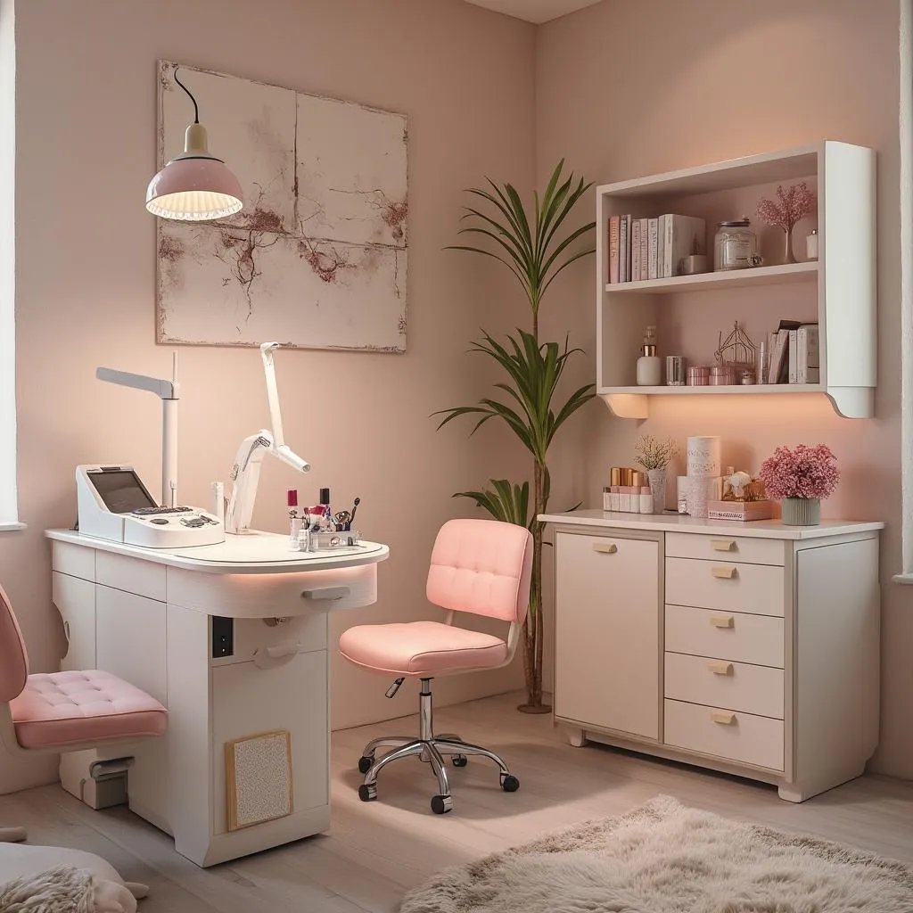 Área de manicura y pedicura