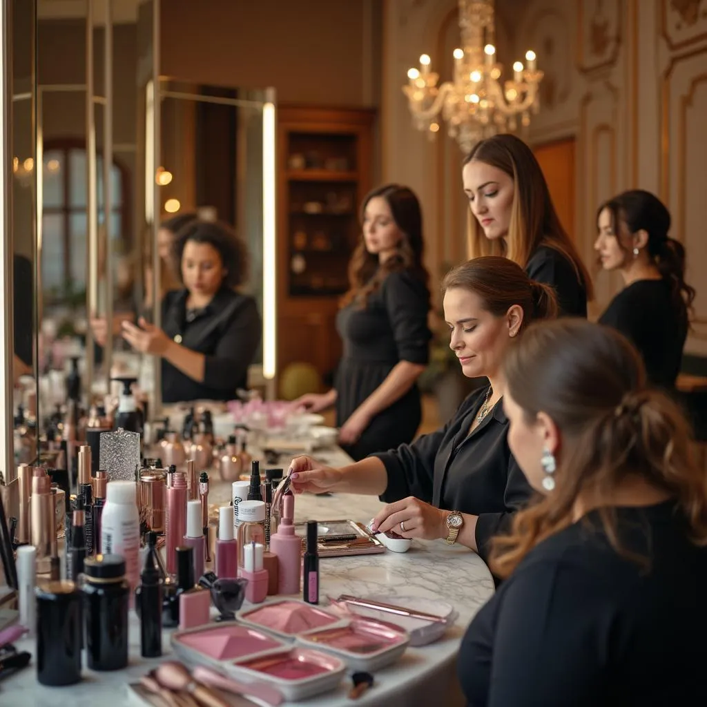 Evento de belleza organizado por el salón